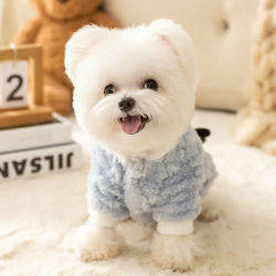 Three-dimensional small animal dog winter clothes can pull in autumn and winter small dog warm two-legged velvet coat pet dog clothing Three-dimensional small animal dog winter clothes can pull in autumn and winter small dog warm two-legged velvet coat pet dog clothing