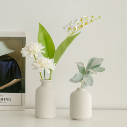 ins Simple Style White Ceramic Small Vase Home Living Room Desktop Flower Arrangement Decoration Dried Flowers Artificial Bouquet Ornaments ins Simple Style White Ceramic Small Vase Home Living Room Desktop Flower Arrangement Decoration Dried Flowers Artificial Bouquet Ornaments