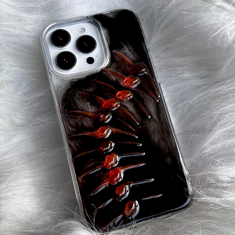 Red Fish Bone Skeleton Spine New Handmade 3D 15, 14, 13, 12 iPhone Case