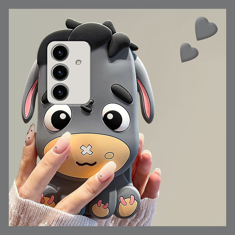 Funny Donkey Girls 3D Silicone TPU S24, S24 Plus, S24 Ultra, S23, S23 Plus, S23 Ultra Samsung Phone Case