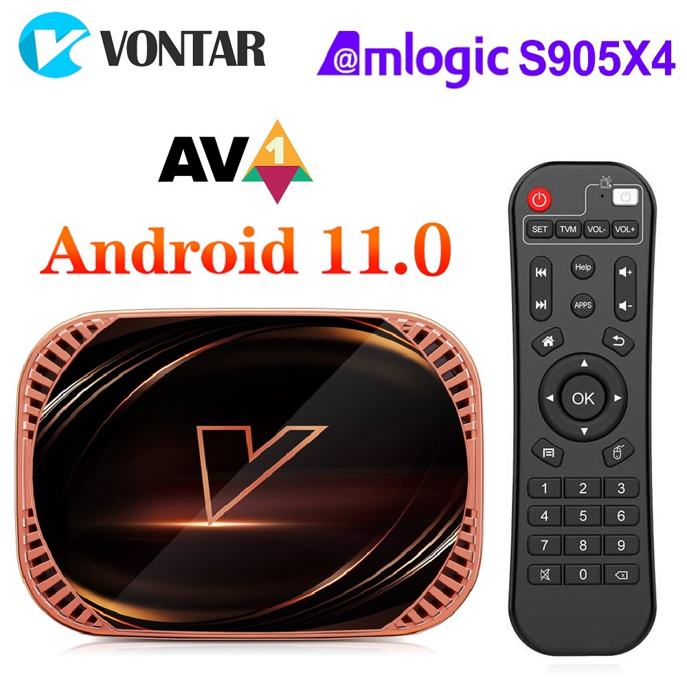 VONTAR X4 Ϸ S905X4 Ʈ TV ڽ ȵ̵ 11 4GB 128G 32-