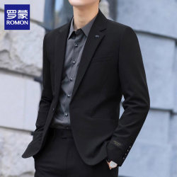 Romon Suit Men's Trendy Slim-Fit Business Workwear Autumn 2025 New Casual Single Suit Jacket Men's Clothing Romon Suit Men's Trendy Slim-Fit Business Workwear Autumn 2025 New Casual Single Suit Jacket Men's Clothing