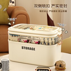 Transparent medicine box multi-layer medicine box family size large capacity Transparent medicine box multi-layer medicine box family size large capacity