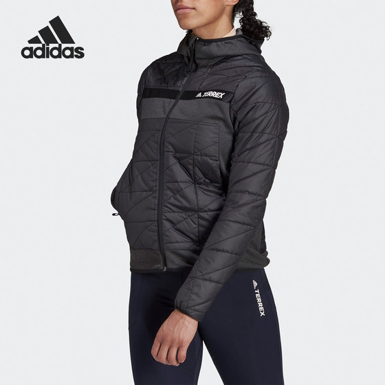 Adidas/Adidas genuine winter women's outdoor sports hooded cotton jacket GU8925 Adidas/Adidas genuine winter women's outdoor sports hooded cotton jacket GU8925