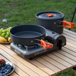 Foldable storage outdoor complete set of picnic utensils and pots Foldable storage outdoor complete set of picnic utensils and pots