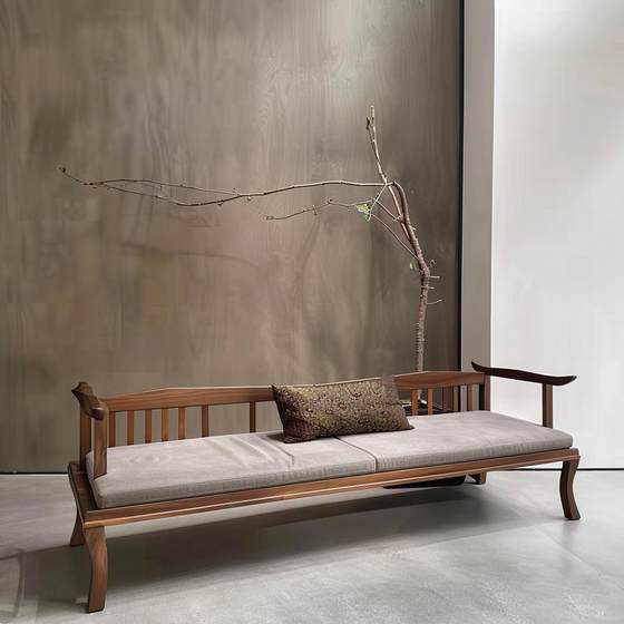New Chinese style Zen black walnut ash wood arhat bed imperial concubine bed hotel and home office home sofa furniture
New Chinese style Zen black walnut ash wood arhat bed imperial concubine bed hotel and home office home sofa furniture