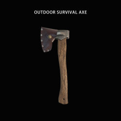 Outdoor Portable Axe, Outdoor Camping Axe, Special High-Manganese Steel Forged Wood-Handled Axe for Chopping Firewood, Survival Equipment Axe Outdoor Portable Axe, Outdoor Camping Axe, Special High-Manganese Steel Forged Wood-Handled Axe for Chopping Firewood, Survival Equipment Axe