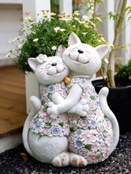 Lucky Balcony Decoration Garden Courtyard Creative Animal Cartoon Outdoor Decoration Flower Pot Gardening Cat Ornament Lucky Balcony Decoration Garden Courtyard Creative Animal Cartoon Outdoor Decoration Flower Pot Gardening Cat Ornament