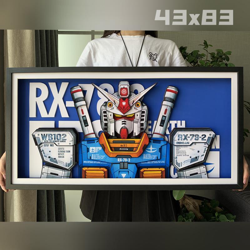 Gundam Wall Art - RX782 Yuanzu 3D Paper Painting - Bandai