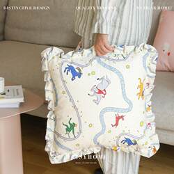 DAISYHOME Asteria Nordic ins original printed sofa pillow square pillow cover bedside cushion cover DAISYHOME Asteria Nordic ins original printed sofa pillow square pillow cover bedside cushion cover