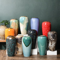 32cm Tall Jingdezhen Ceramic Vase for Home Decor, Hydroponic, High Aesthetic Value, New Chinese Style Vase, Dried Flower Arrangement, Flower Vessel 32cm Tall Jingdezhen Ceramic Vase for Home Decor, Hydroponic, High Aesthetic Value, New Chinese Style Vase, Dried Flower Arrangement, Flower Vessel