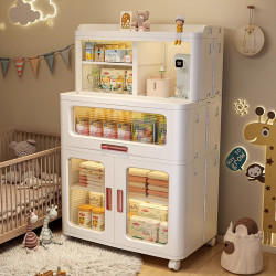 53-65cm Foldable Kitchen Storage Rack Children's Bookshelf Toy Storage Cabinet Clothes Organizer Baby Feeding Table 53-65cm Foldable Kitchen Storage Rack Children's Bookshelf Toy Storage Cabinet Clothes Organizer Baby Feeding Table