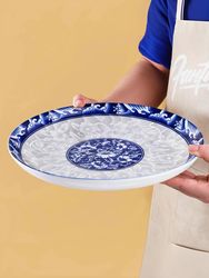 4 Pieces 10inch cm Large Round Plates for Home Use, Creative and Unique Design, Suitable for Serving Dishes Like Crayfish and Chicken 4 Pieces 10inch cm Large Round Plates for Home Use, Creative and Unique Design, Suitable for Serving Dishes Like Crayfish and Chicken