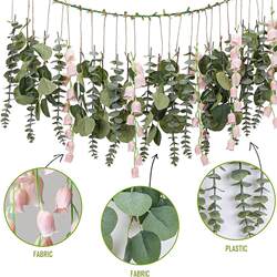 Eucalyptus wall decoration with flowers large artificial hanging plant cm 170 wall hanging suitable for sleeping Eucalyptus wall decoration with flowers large artificial hanging plant cm 170 wall hanging suitable for sleeping
