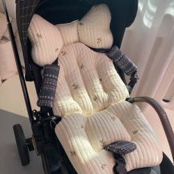 Suitable for hagaday Hakada stroller cushion baby stroller mat autumn and winter walking artifact accessories cotton Suitable for hagaday Hakada stroller cushion baby stroller mat autumn and winter walking artifact accessories cotton