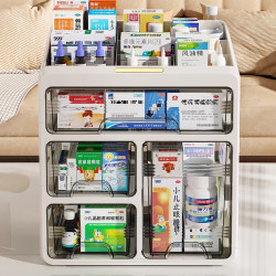 Medicine box home drawer large-sized medicine storage box home large-capacity medicine box commonly used medicine multi-layer storage cabinet Medicine box home drawer large-sized medicine storage box home large-capacity medicine box commonly used medicine multi-layer storage cabinet