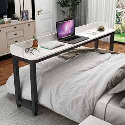 Cross-bed table home student desk bedside lazy movable computer table bedroom office desk bed small table Cross-bed table home student desk bedside lazy movable computer table bedroom office desk bed small table