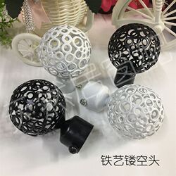 Iron curtain rod decorative head, Roman rod plug, head, hollow head, curtain accessories, Roman rod accessories Iron curtain rod decorative head, Roman rod plug, head, hollow head, curtain accessories, Roman rod accessories