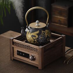 Electric ceramic stove 2023 new l teapot household cast iron kettle walnut tea boiler kettle tea stove set Electric ceramic stove 2023 new l teapot household cast iron kettle walnut tea boiler kettle tea stove set