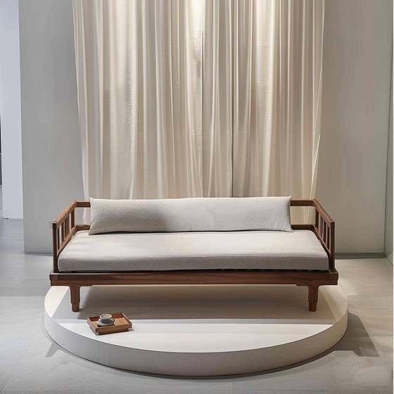 New Chinese-style solid wood ash black walnut retro arhat bed hotel homestay office home living room imperial concubine couch
New Chinese-style solid wood ash black walnut retro arhat bed hotel homestay office home living room imperial concubine couch