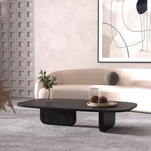 Nordic solid wood coffee table Wasabi style creative black modern living room designer small and medium-sized apartment log wood table 
Nordic solid wood coffee table Wasabi style creative black modern living room designer small and medium-sized apartment log wood table