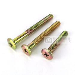 Galvanized chamfered cross screws, large flat head furniture screws, oblique flat head cross bolts, crib connection accessories Galvanized chamfered cross screws, large flat head furniture screws, oblique flat head cross bolts, crib connection accessories