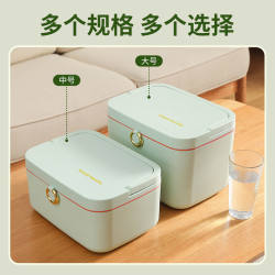 Medicine box for one month, small household portable medicine box, large classification sorting and storage box, double compartments Medicine box for one month, small household portable medicine box, large classification sorting and storage box, double compartments