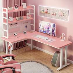 Desk bookshelf combination corner computer table student home corner study table feeling hole board e-sports table Desk bookshelf combination corner computer table student home corner study table feeling hole board e-sports table