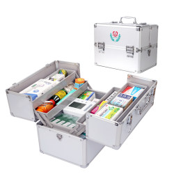 Medical box household aluminum alloy medical emergency extra large household first aid medical box storage U medicine box for medical treatment Medical box household aluminum alloy medical emergency extra large household first aid medical box storage U medicine box for medical treatment