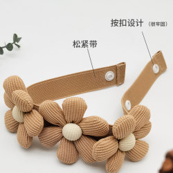 Flower curtain straps A pair of creative gauze curtains and closure ropes small fresh and cute buckle tie straps decorative accessories Flower curtain straps A pair of creative gauze curtains and closure ropes small fresh and cute buckle tie straps decorative accessories