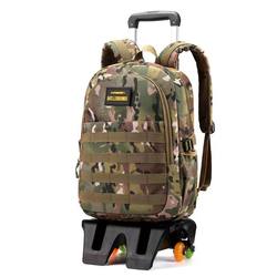 Camouflage new children's primary school trolley school bag 1-3-6 grade 5 boys with wheels for climbing stairs hand luggage Camouflage new children's primary school trolley school bag 1-3-6 grade 5 boys with wheels for climbing stairs hand luggage