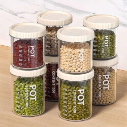 Sealed jars for food grade cereals kitchen storage Sealed jars for food grade cereals kitchen storage
