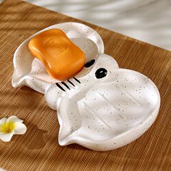Creative cute elephant double compartment soap box household large automatic draining laundry soap box two in one soap box Creative cute elephant double compartment soap box household large automatic draining laundry soap box two in one soap box