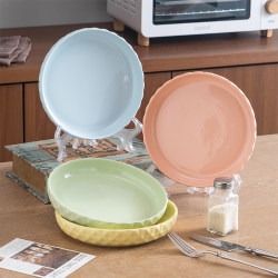 2025 New Colorful Ceramic Plates, High-Value Underglaze Color Household Dish Plates, Deep Plates, Dinner Plates, Simple Tableware 2025 New Colorful Ceramic Plates, High-Value Underglaze Color Household Dish Plates, Deep Plates, Dinner Plates, Simple Tableware