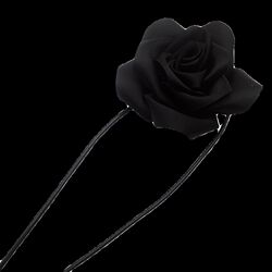 Black large flower handmade flower straps curtain decoration straps satin bouquet ties window decoration accessories accessories straps Black large flower handmade flower straps curtain decoration straps satin bouquet ties window decoration accessories accessories straps