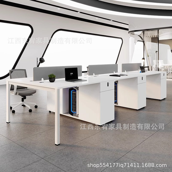 Office desk and chair combination white simple modern company four-person work station 4 people 2 employees desk office furniture storage
Office desk and chair combination white simple modern company four-person work station 4 people 2 employees desk office furniture storage