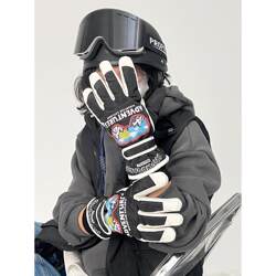 Ski gloves, wrist guards, single and double board protective gear, windproof, coldproof and water-repellent 2025 new style for men and women, autumn and winter riding Ski gloves, wrist guards, single and double board protective gear, windproof, coldproof and water-repellent 2025 new style for men and women, autumn and winter riding