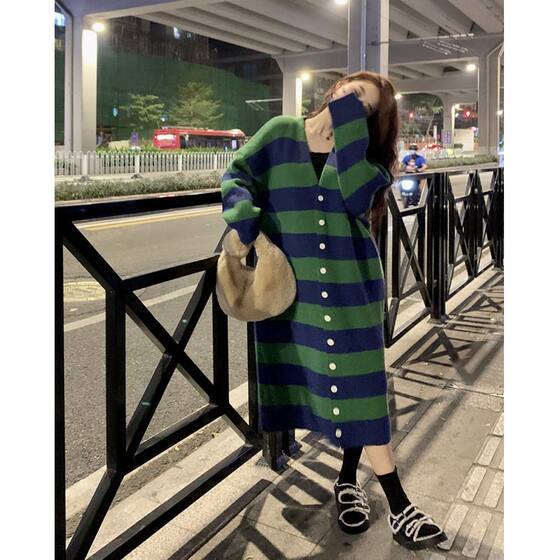 Design-striped antique long sweater for women in spring and autumn new loose Korean style lazy style versatile cardigan jacket
Design-striped antique long sweater for women in spring and autumn new loose Korean style lazy style versatile cardigan jacket