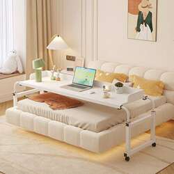 Cross-bed table movable dining table desk home table bed table lazy lift bedroom bedside small table bedside table Cross-bed table movable dining table desk home table bed table lazy lift bedroom bedside small table bedside table