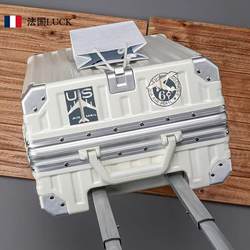 French genuine luggage case multifunctional cup holder trolley case charging aluminum frame luggage case mute universal wheel luggage case French genuine luggage case multifunctional cup holder trolley case charging aluminum frame luggage case mute universal wheel luggage case