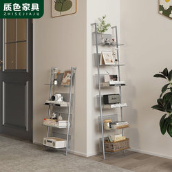 Living Room Wall-Mounted Multi-Functional Storage Rack, Floor-Standing Metal Bookshelf, Extremely Narrow Book and Magazine Display Rack, Multi-Layer Display Rack Living Room Wall-Mounted Multi-Functional Storage Rack, Floor-Standing Metal Bookshelf, Extremely Narrow Book and Magazine Display Rack, Multi-Layer Display Rack
