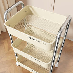 Trolley Storage Rack Floor Living Room Multi-Layer Functional Baby Bathroom Storage Bookshelf Movable Snack Storage Shelf Trolley Storage Rack Floor Living Room Multi-Layer Functional Baby Bathroom Storage Bookshelf Movable Snack Storage Shelf