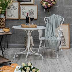 ?American retro old-fashioned outdoor wrought iron tables and chairs leisure balcony B&B home courtyard chairs garden chairs round ?American retro old-fashioned outdoor wrought iron tables and chairs leisure balcony B&B home courtyard chairs garden chairs round