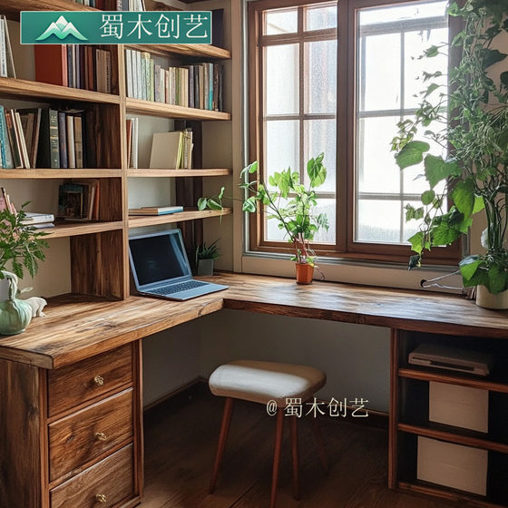Shumu Chuangyi corner bookshelves desk one-piece bookcase full wall study design customization nationwide free shipping package installation
Shumu Chuangyi corner bookshelves desk one-piece bookcase full wall study design customization nationwide free shipping package installation