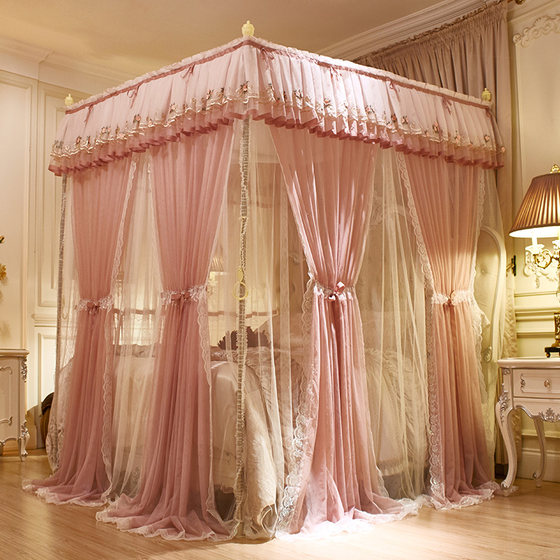The new princess wind mosquito net 1.5m1.8m bed double home with encryption thickened court three open doors and landing bed mantles
The new princess wind mosquito net 1.5m1.8m bed double home with encryption thickened court three open doors and landing bed mantles