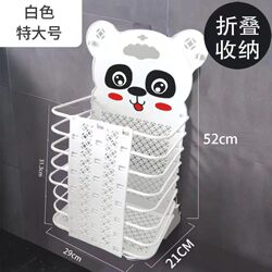 Bathroom rack for bathing, dirty clothes storage basket, wall-mounted, foldable, home laundry Bathroom rack for bathing, dirty clothes storage basket, wall-mounted, foldable, home laundry