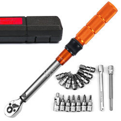 19-piece 1/4 preset torque wrench set bicycle torque wrench tool 19-piece 1/4 preset torque wrench set bicycle torque wrench tool