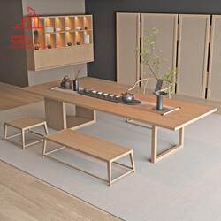 Need to customize new Chinese Zen tea table and chair combination wood color club tea space furniture customized Song's aesthetic wabi-sabi Need to customize new Chinese Zen tea table and chair combination wood color club tea space furniture customized Song's aesthetic wabi-sabi