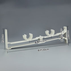 Thickened curtain rail curtain rod Roman rod bracket aluminum alloy window curtain fixed base support curtain accessories side-mounted double Thickened curtain rail curtain rod Roman rod bracket aluminum alloy window curtain fixed base support curtain accessories side-mounted double