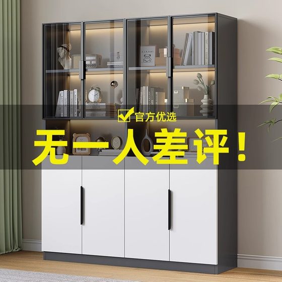 Bookcase with glass door integrated wall living room study office figure storage display cabinet custom floor-standing bookcase
Bookcase with glass door integrated wall living room study office figure storage display cabinet custom floor-standing bookcase